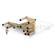 Zestaw z akcesoriami Inkle loom / Krosno do krajek - 8