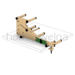 Zestaw z akcesoriami Inkle loom / Krosno do krajek - 7
