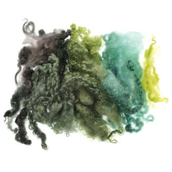 Greens - hand dyed locks