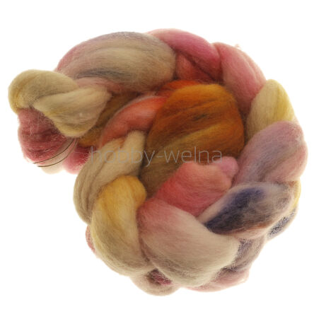 Hand dyed wool tops